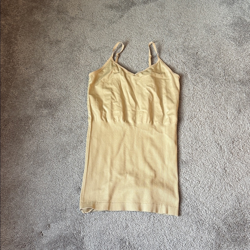Ultra Teeze Beige Nylon Spandex Tank Top SIZE OS
